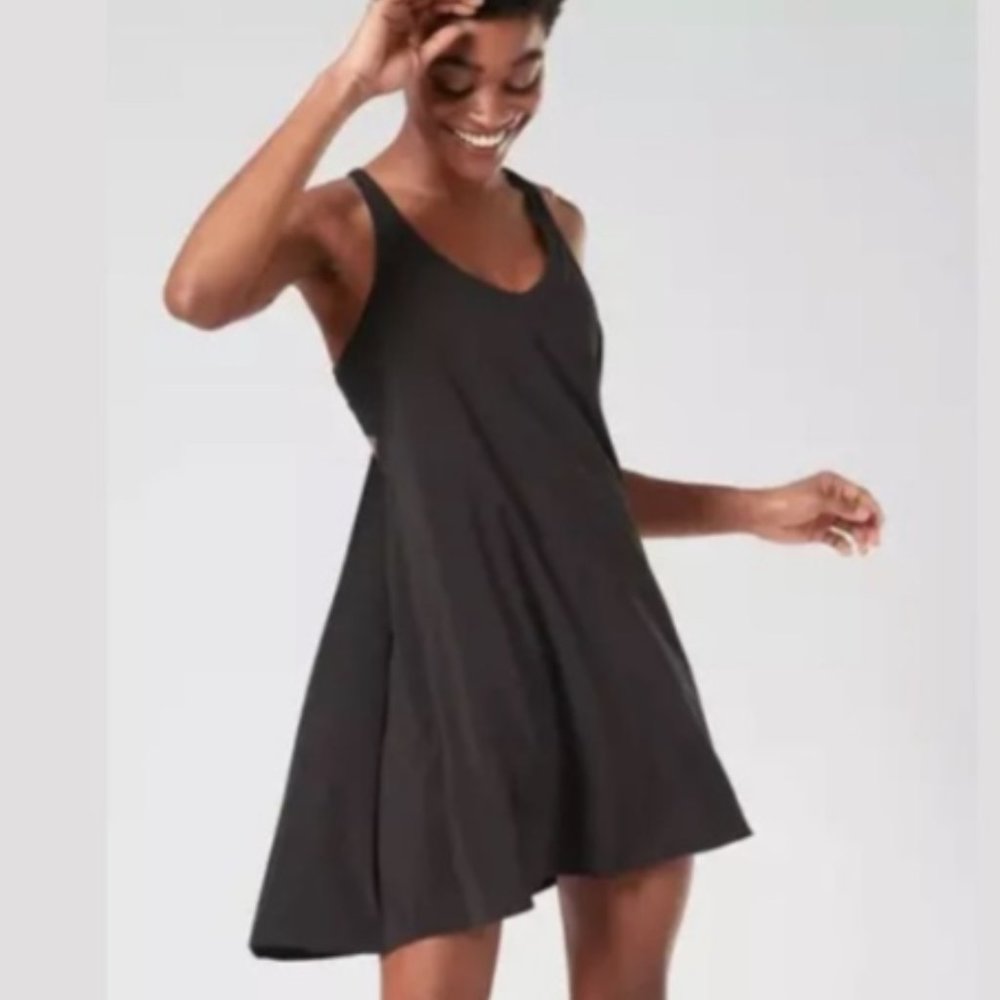 NWT Athleta Solace Support Dress Black L